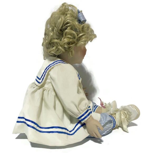 Virginia Ehrlich Turner Porcelain Doll Michelle Hamilton Collection 19" Tall - Picture 8 of 9